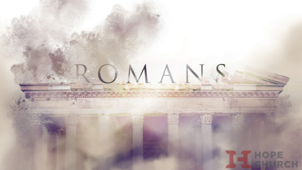 Poster for our Romans message series